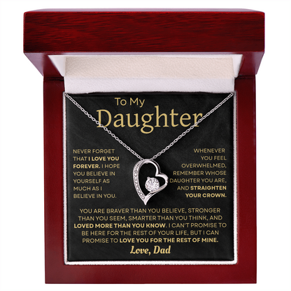 To My Daughter Necklace – Heartfelt Gift from Dad to Daughter