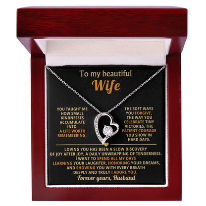 To My Wife I Love You Forever & Always Necklace - Gifts From Husband