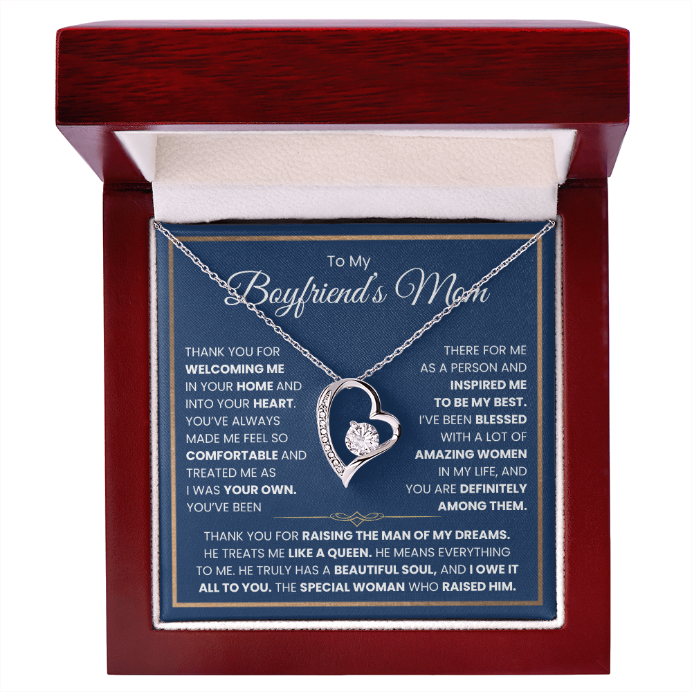 To My Boyfriends Mom Necklace - Forever Love Jewelry
