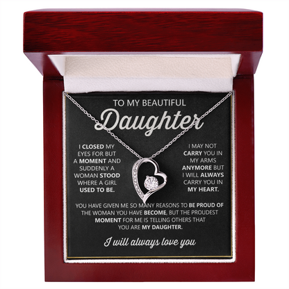 To My Daughter Necklace – Heartfelt Gift from Mom or Dad