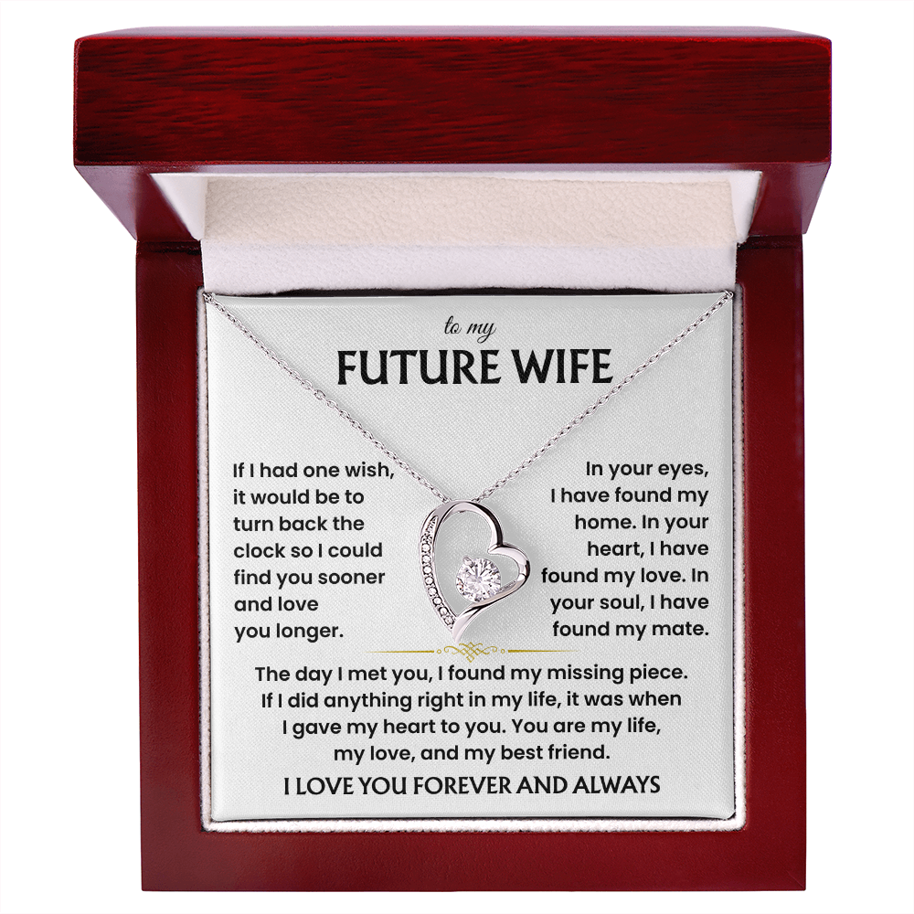 Necklace Gifts for Future Wife From Future Husband, Sentimental Jewelry Gift for Her