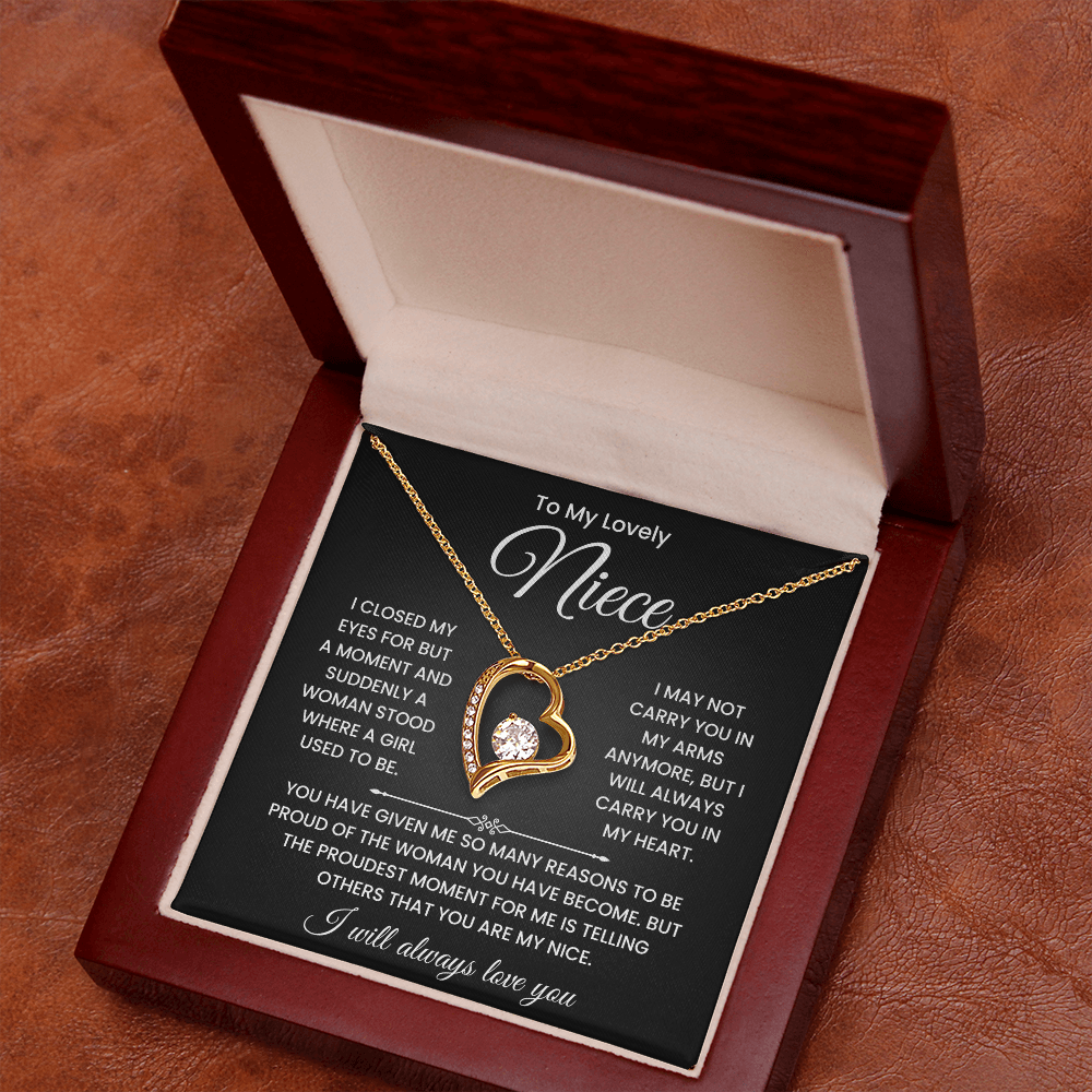 To My Lovely Niece Necklace – Inspirational Gift from Aunt