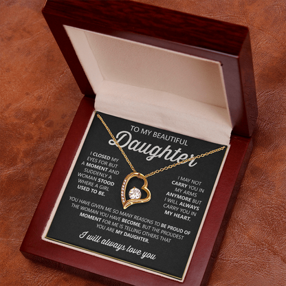 To My Daughter Necklace – Heartfelt Gift from Mom or Dad