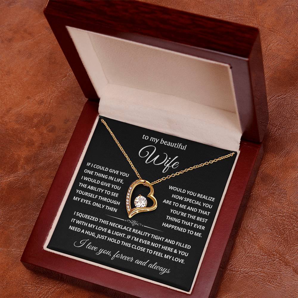 To My Wife Choice Forever Love Necklace, Valentine's Day Gift for Her
