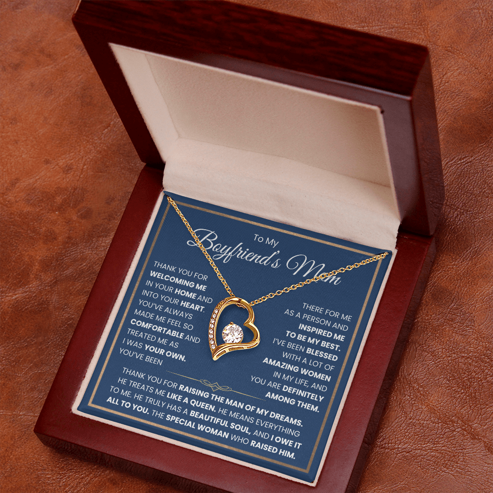 To My Boyfriends Mom Necklace - Forever Love Jewelry