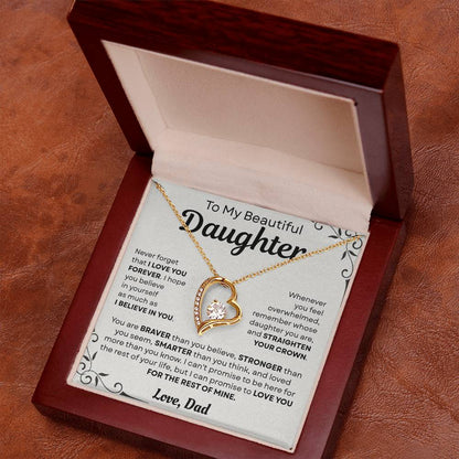 To My Daughter Necklace – Special Keepsake Gift from Loving Dad