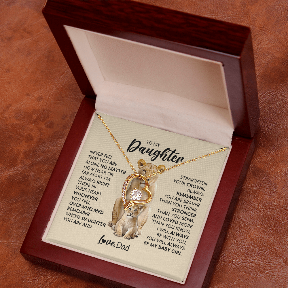 To My Adult Daughter Necklace | Meaningful Gift for Daughter from Dad