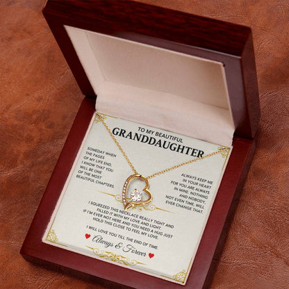 To My Granddaughter Keep This Close and Remember How Much You Are Loved Heartfelt Gift