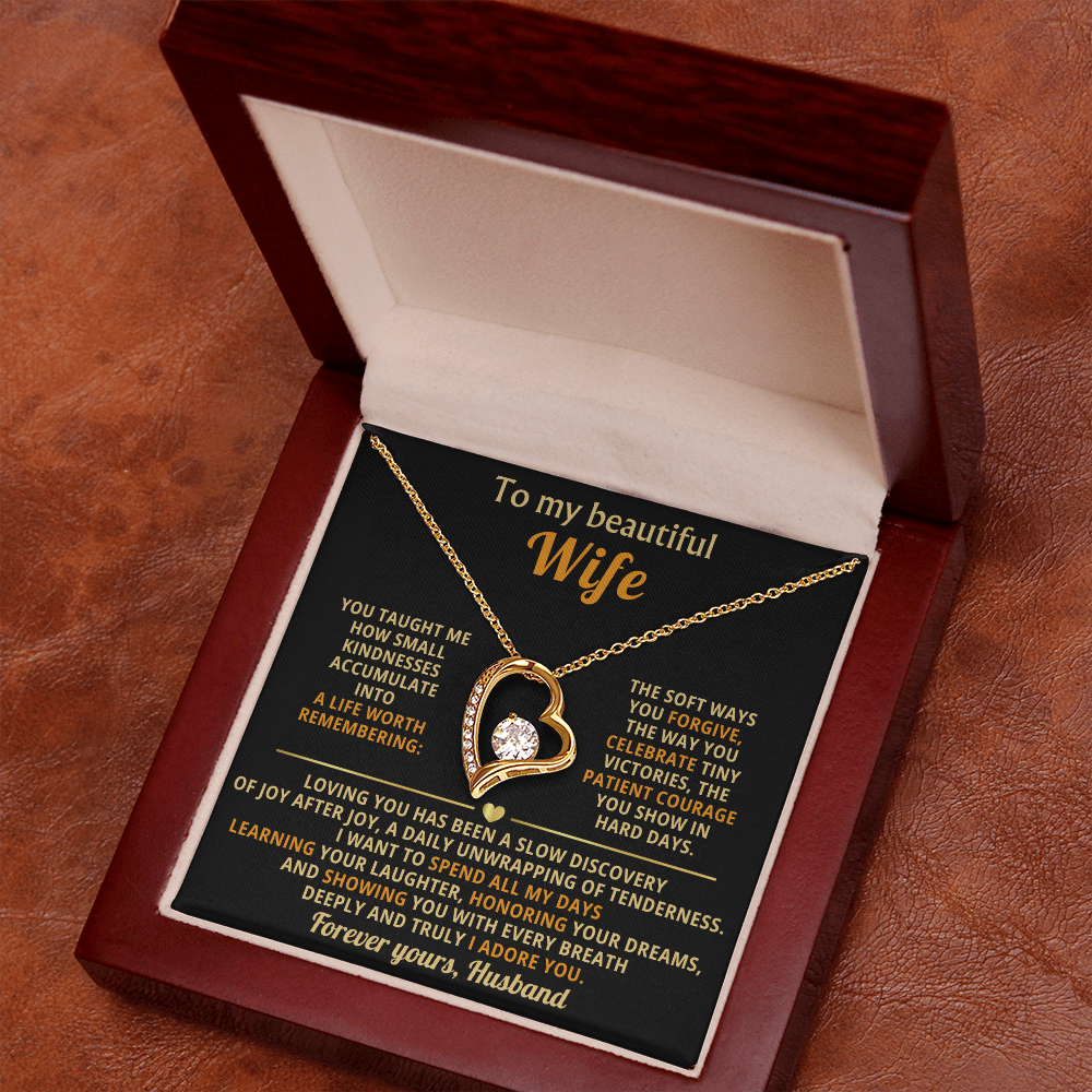 To My Wife I Love You Forever & Always Necklace - Gifts From Husband
