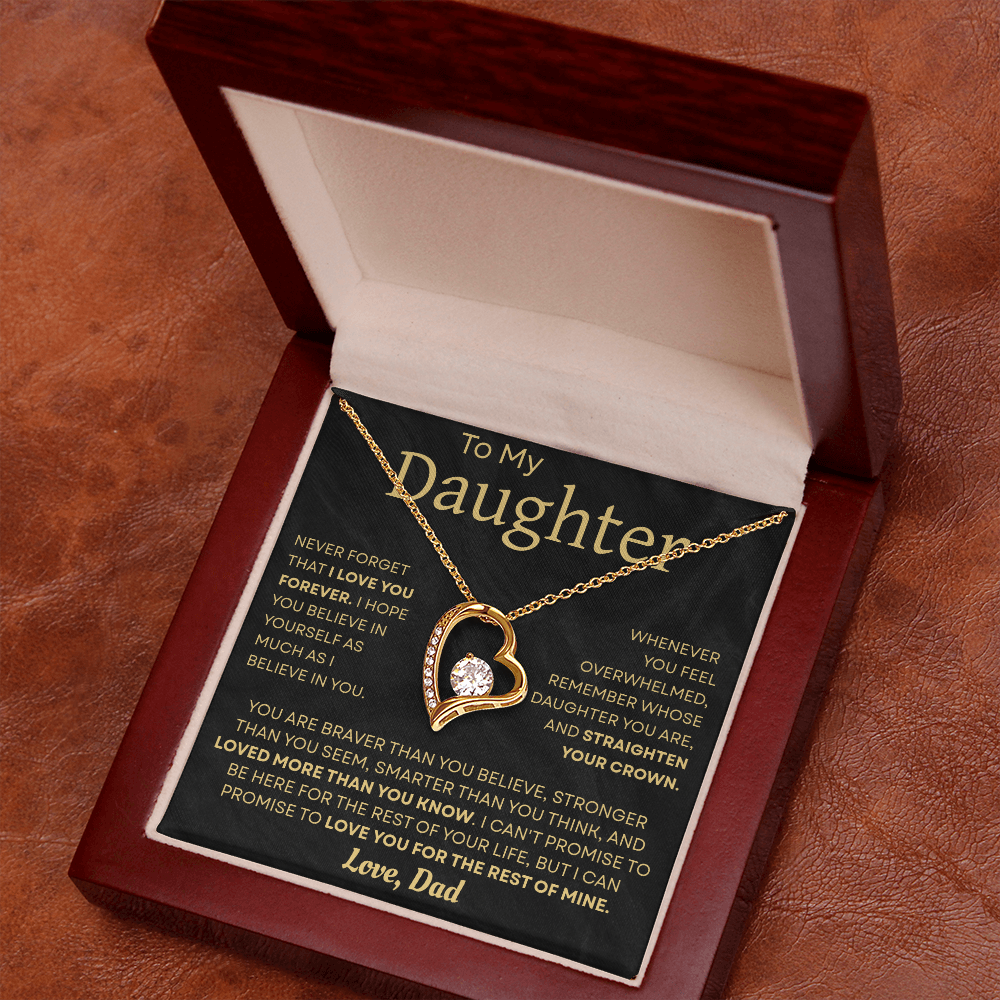 To My Daughter Necklace – Heartfelt Gift from Dad to Daughter