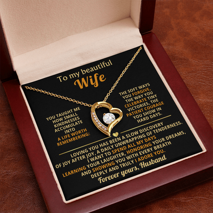 To My Wife I Love You Forever & Always Necklace - Gifts From Husband