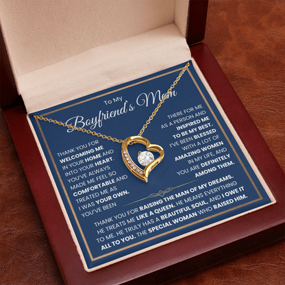 To My Boyfriends Mom Necklace - Forever Love Jewelry