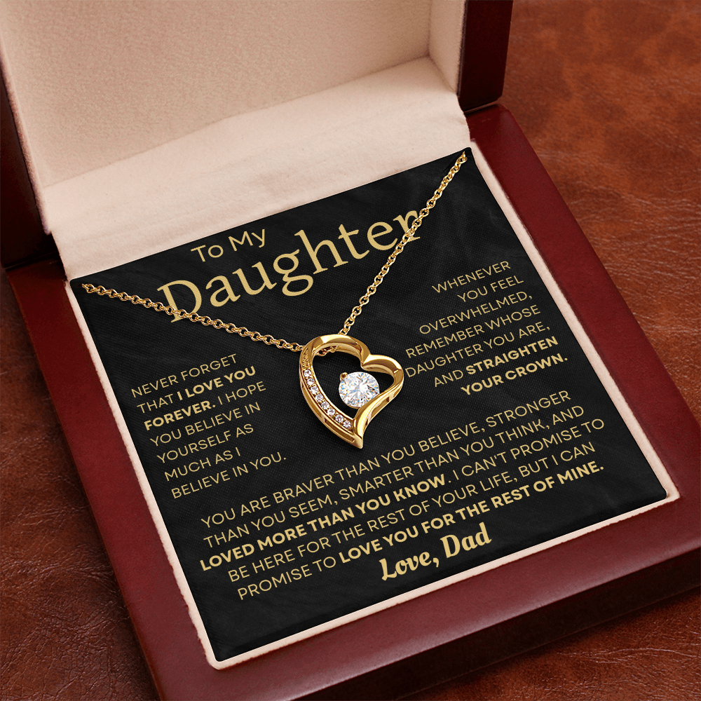 To My Daughter Necklace – Heartfelt Gift from Dad to Daughter