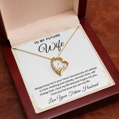 To My Future Wife Necklace – Romantic Promise Jewelry for Fiancée & Soulmate