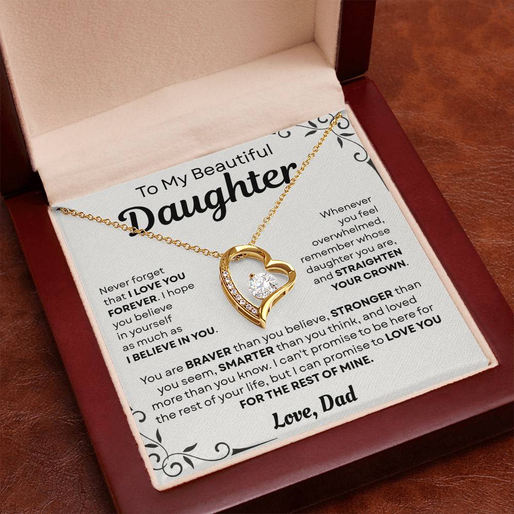 To My Daughter Necklace – Special Keepsake Gift from Loving Dad