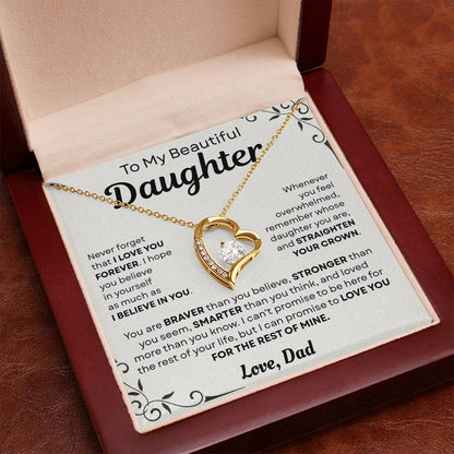 To My Daughter Necklace – Special Keepsake Gift from Loving Dad