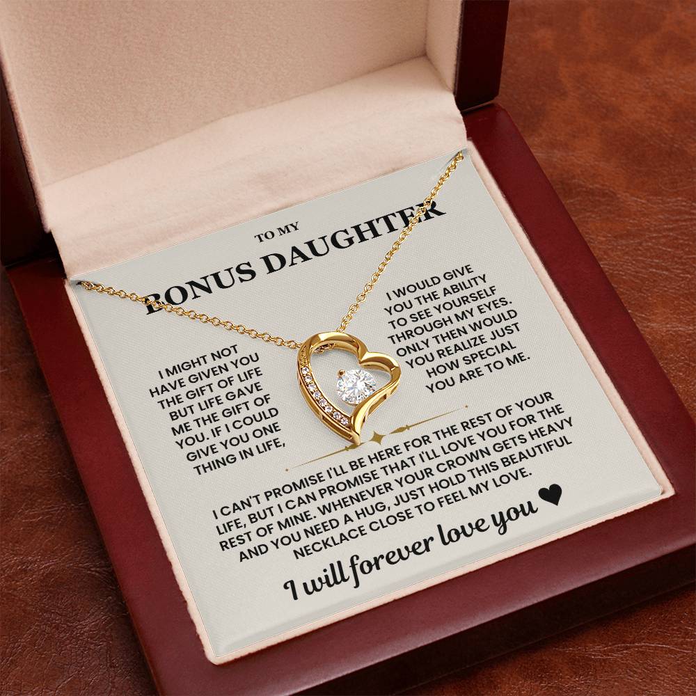 Bonus Daughter Gifts From Stepdad Stepmom With Heartfelt Message & Gift Box