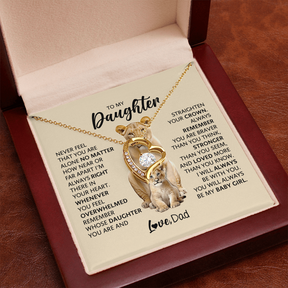 To My Adult Daughter Necklace | Meaningful Gift for Daughter from Dad
