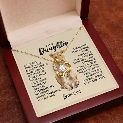 To My Adult Daughter Necklace | Meaningful Gift for Daughter from Dad