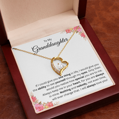 To My Beautiful Granddaughter Necklace From Grandma and Grandpa