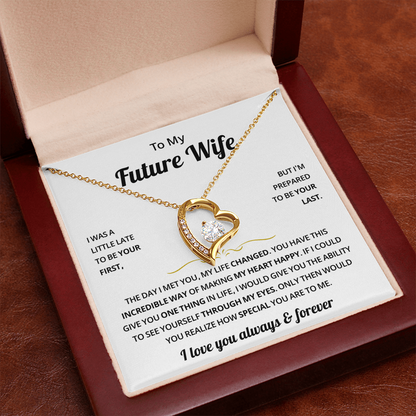 To My Future Wife Necklace, Romantic Jewelry Valentine's Day Gift for Her