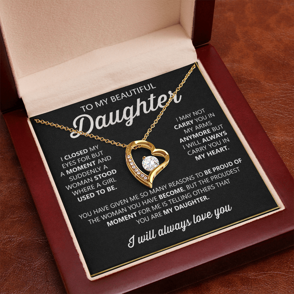 To My Daughter Necklace – Heartfelt Gift from Mom or Dad