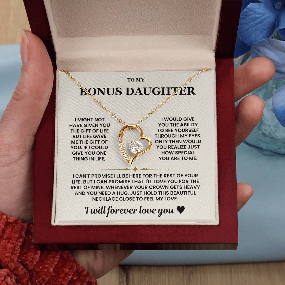 Bonus Daughter Gifts From Stepdad Stepmom With Heartfelt Message & Gift Box