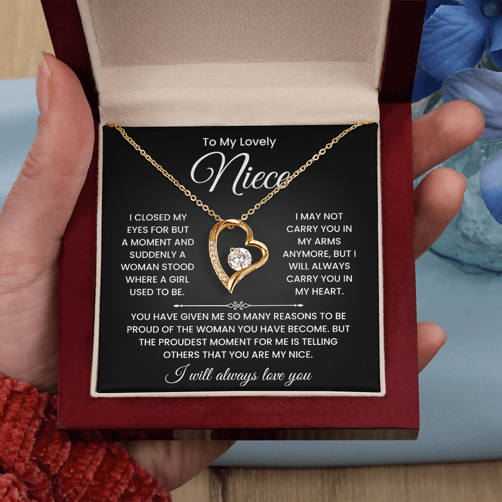 To My Lovely Niece Necklace – Inspirational Gift from Aunt