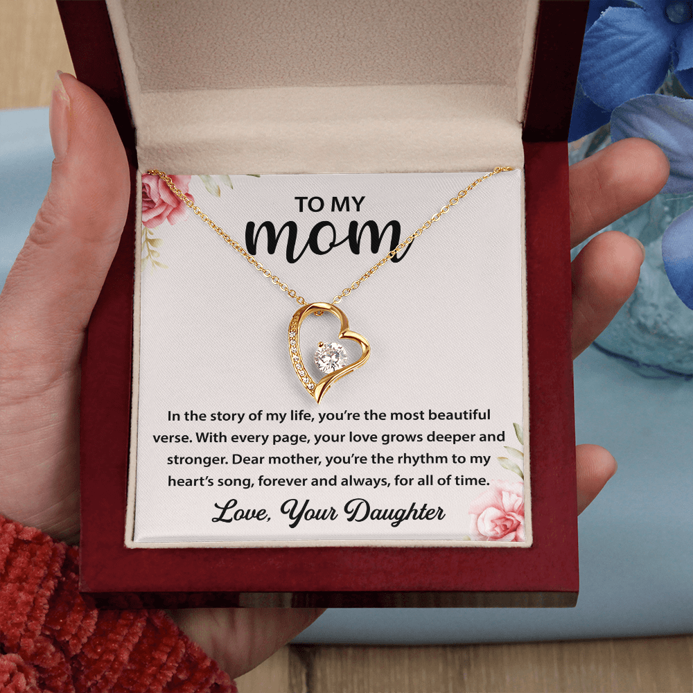 To My Mom - You're My Universe - Love Knot Necklace