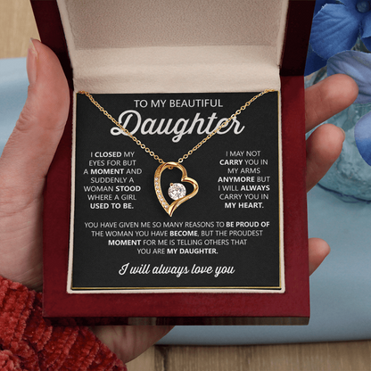 To My Daughter Necklace – Heartfelt Gift from Mom or Dad