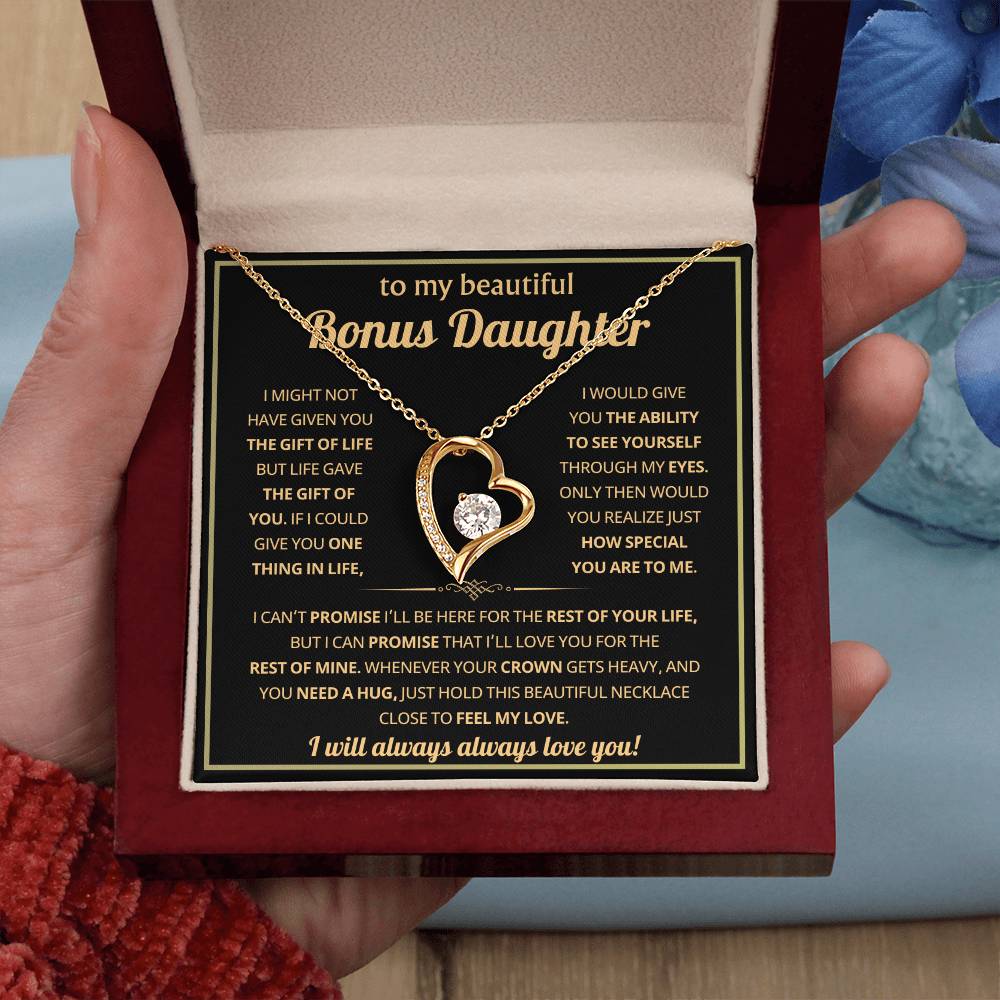 Bonus Daughter Gifts from Stepdad Stepmom With Heartfelt Message & Gift Box