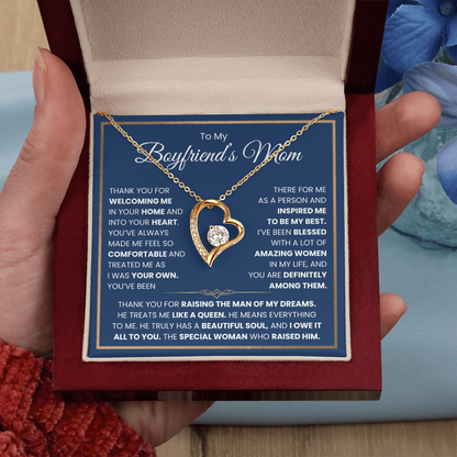 To My Boyfriends Mom Necklace - Forever Love Jewelry