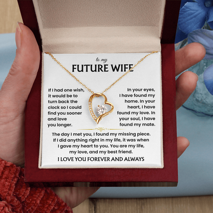 Necklace Gifts for Future Wife From Future Husband, Sentimental Jewelry Gift for Her