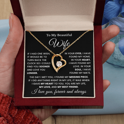 Necklace for Wife From Husband, Valentines Wedding Anniversary Gifts for Wife