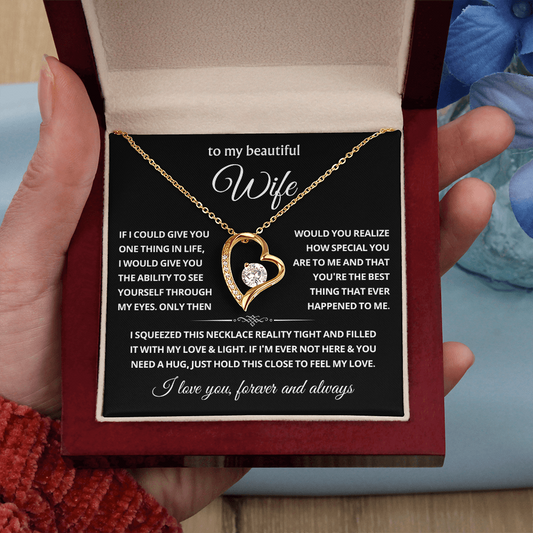 To My Wife Choice Forever Love Necklace, Valentine's Day Gift for Her