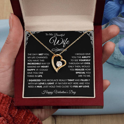 Gifts For Wife on Valentines Day, To My Beautiful Soulmate Necklace