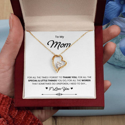 To My Mom Necklace from Daughter | Meaningful 2026 Forever Love Gift