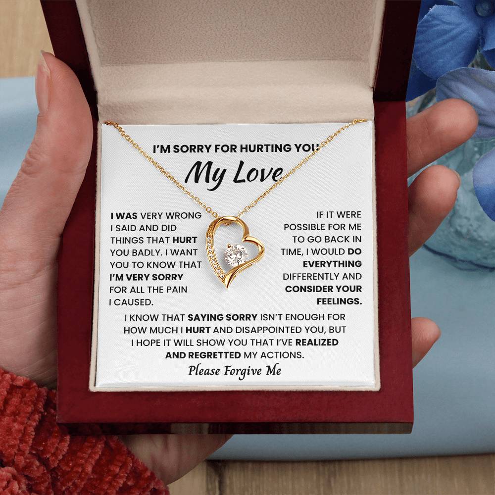I'm Sorry Necklace – Heartfelt Apology Gift Necklace for Her