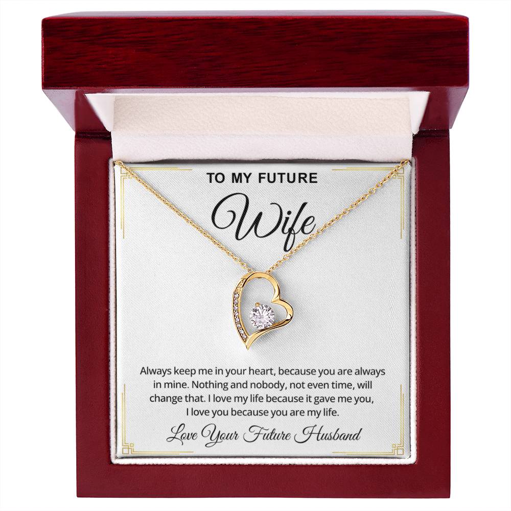 To My Future Wife Necklace – Romantic Promise Jewelry for Fiancée & Soulmate