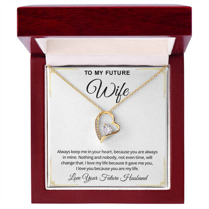 To My Future Wife Necklace – Romantic Promise Jewelry for Fiancée & Soulmate