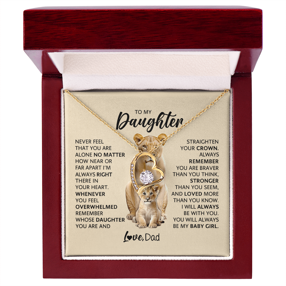 To My Adult Daughter Necklace | Meaningful Gift for Daughter from Dad