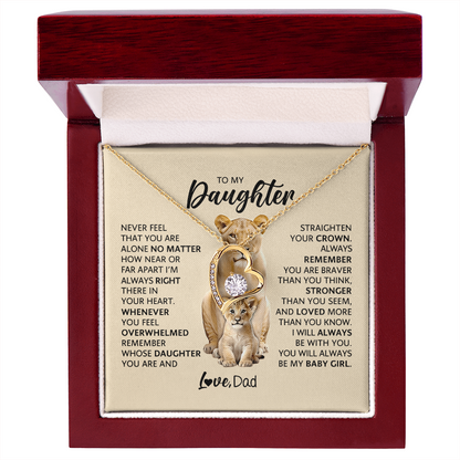 To My Adult Daughter Necklace | Meaningful Gift for Daughter from Dad