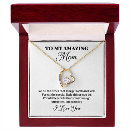To My Mom Gift from Son | Best Selling Mother's Day 2026 Strength and Love Necklace