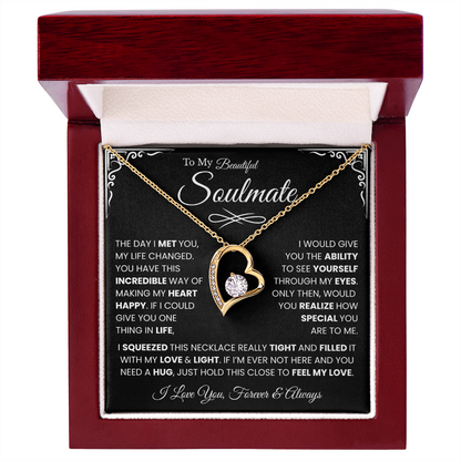 My Wife Necklace From Husband, Gifts for Fiancee Women, Soulmate Gifts for Her