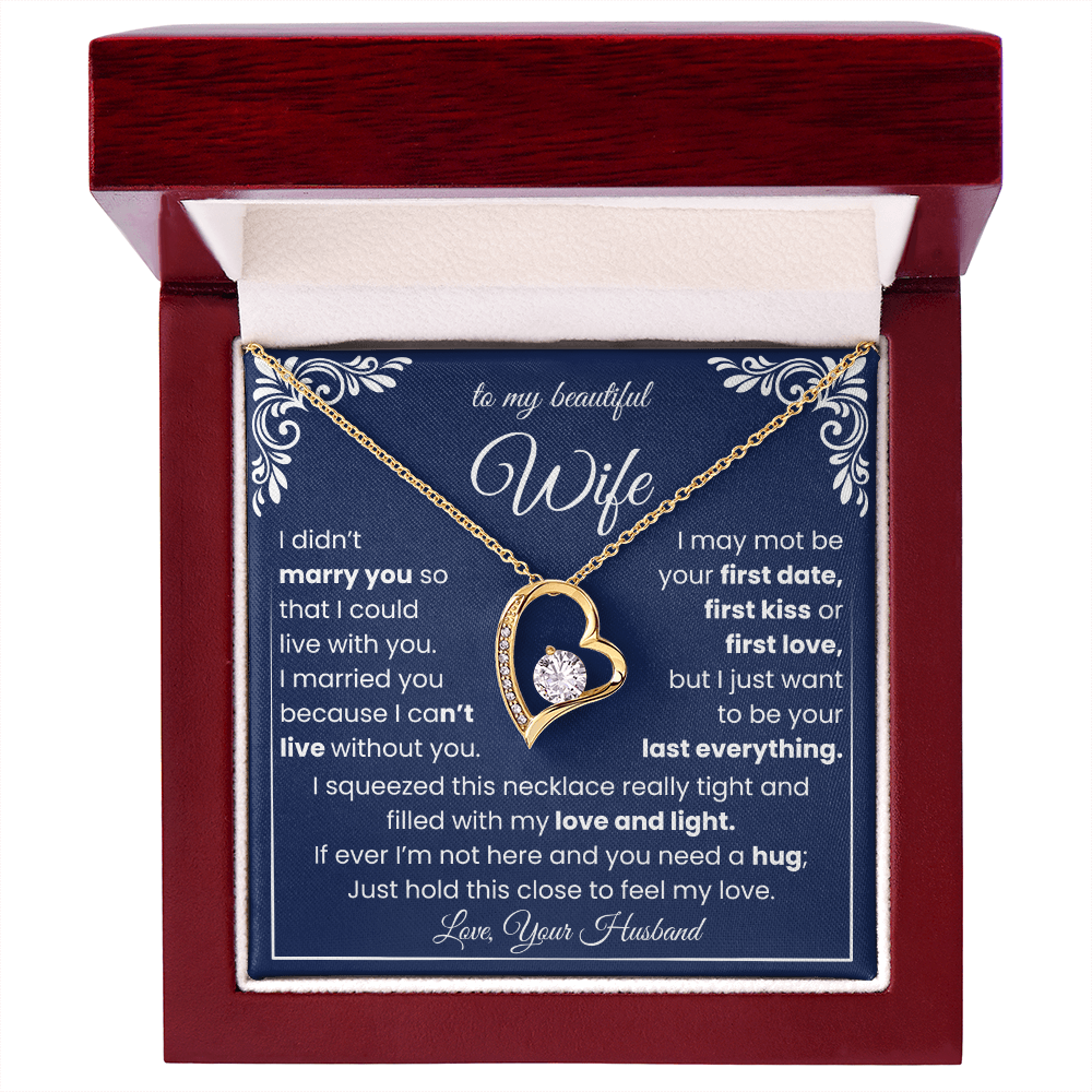 Forever Love Necklace, Gift for Her, Romantic Birthday Valentine Gift