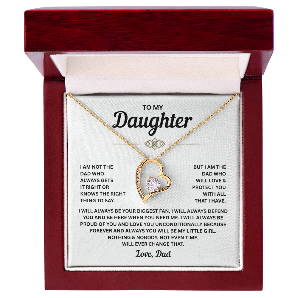 To My Beautiful Daughter Necklace – Forever Love Necklace | Sentimental Gift from Mom