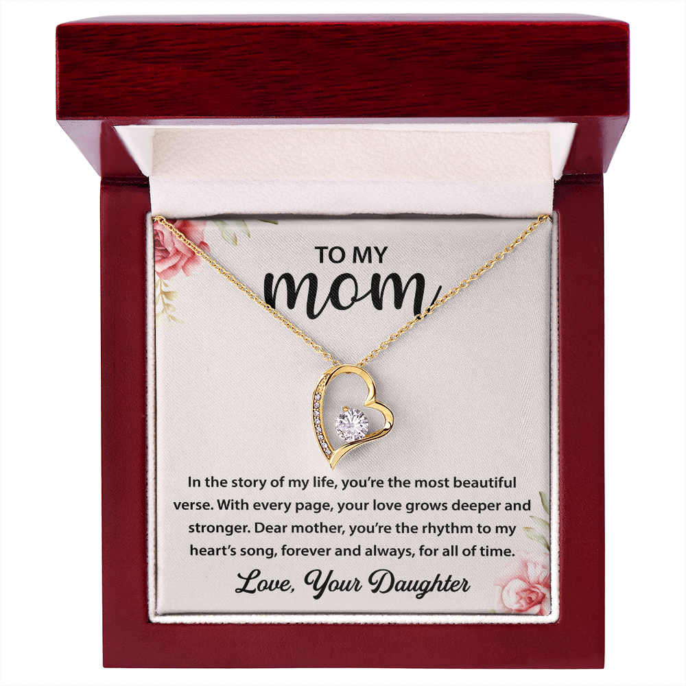 To My Mom - You're My Universe - Love Knot Necklace