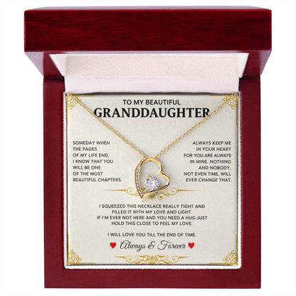 To My Granddaughter Keep This Close and Remember How Much You Are Loved Heartfelt Gift