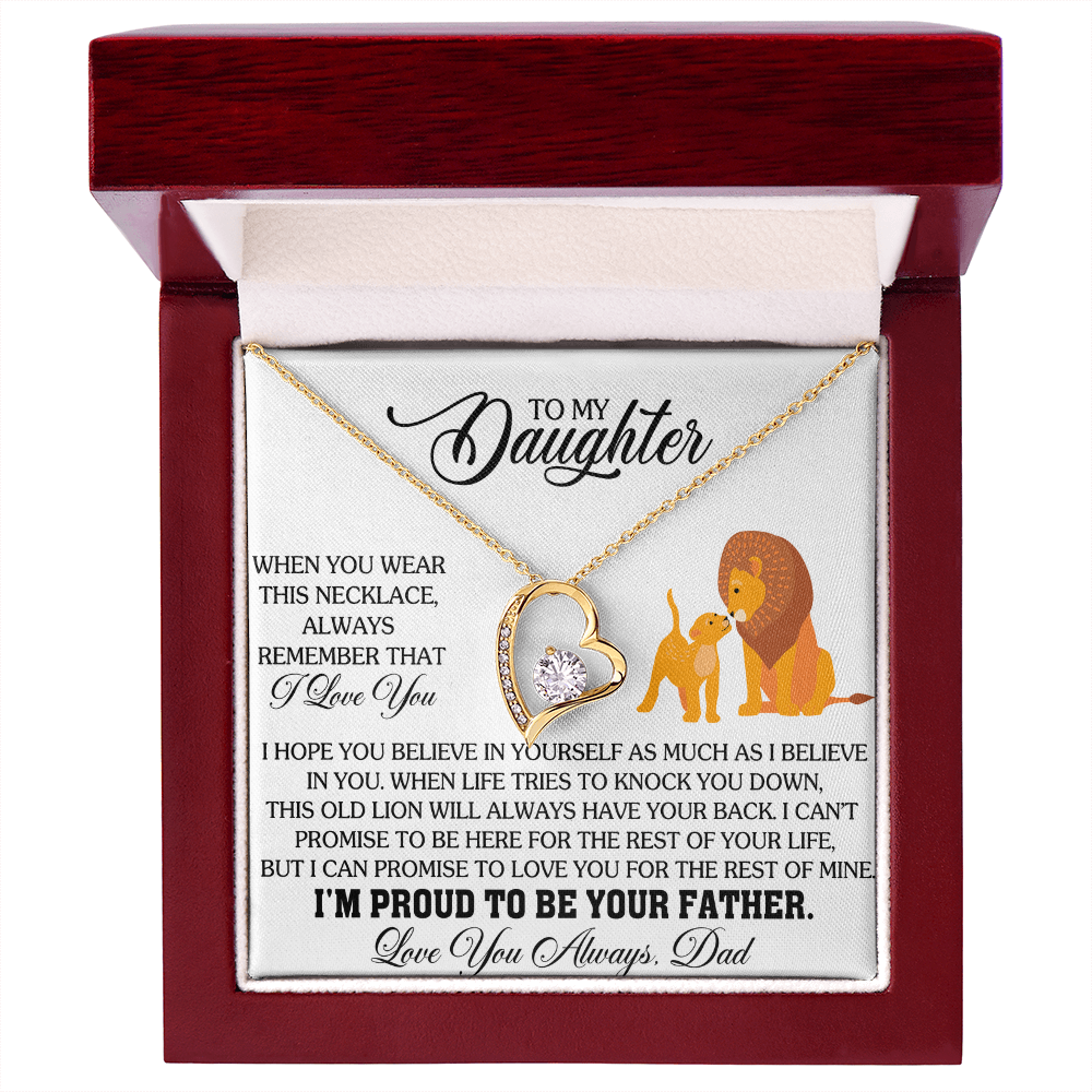 To My Daughter - You Have My Heart - Forever Love Necklace