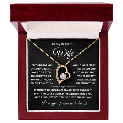 To My Wife Choice Forever Love Necklace, Valentine's Day Gift for Her
